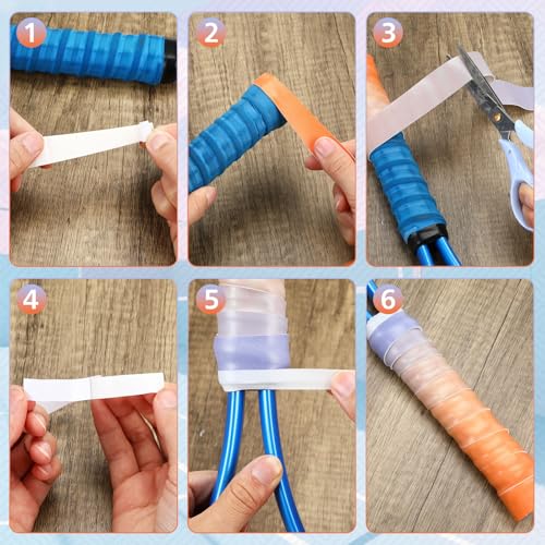Jerify Multicolor Gradient Tennis Racket Overgrip Tape Bulk Pack 24