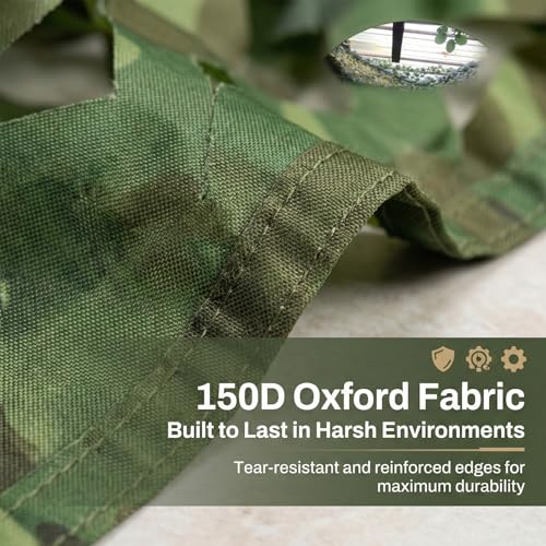 Camouflage Netting for Hunting - Durable 4.92 x 6.56 ft Mesh