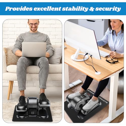 Under Desk Elliptical Mat Non-Slip Rubber Exercise Floor Pad for Home Gym