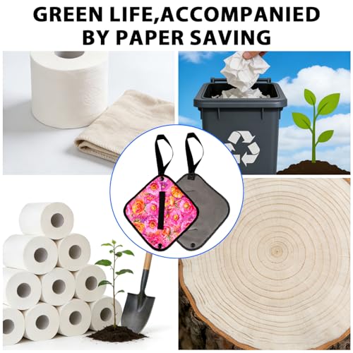Reusable Pee Cloths for Women - Quick-Dry Washable Toilet Paper Alternative, 2 Pack - 3 Ice Cube