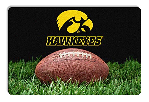 NCAA Iowa Hawkeyes Pet Bowl Mat - Large 18" x 12"