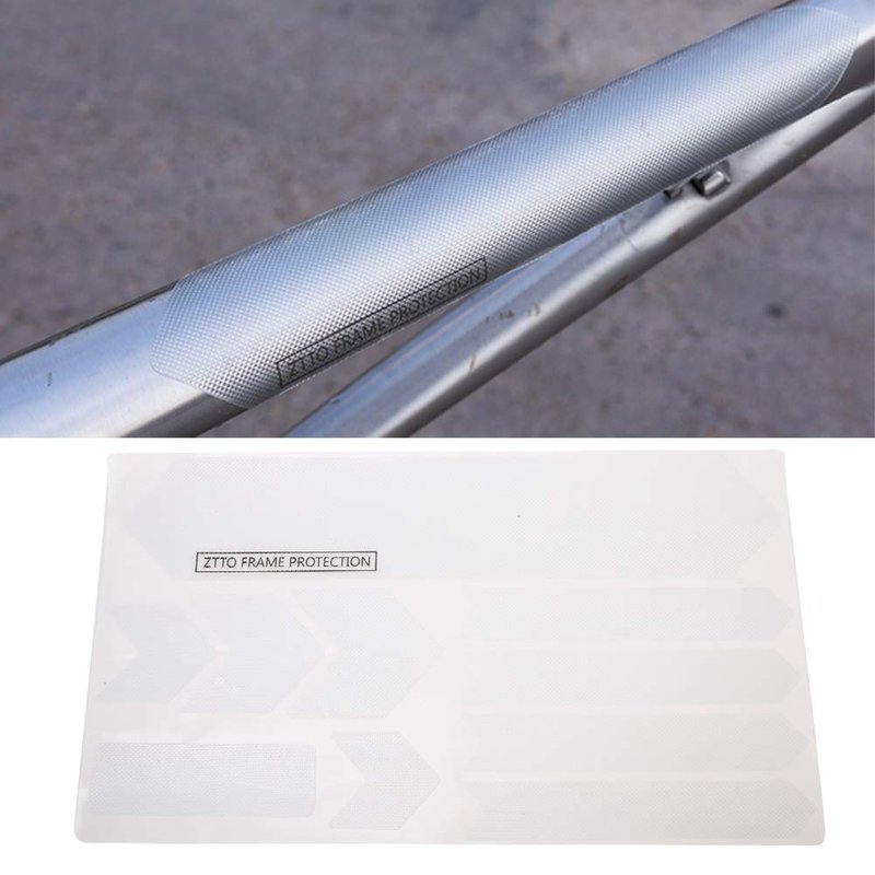 DAUERHAFT 3D Solid PVC Protect Frame from Frame Covers Protection bike frame stickers bike frame protector for Mountain Including 4Pcs Different Sizes Stickers(Blank) Bike Covers