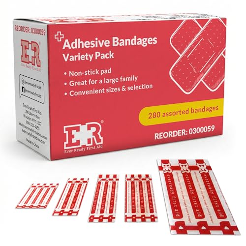 Assorted Adhesive Bandages Variety Pack - 280 Count