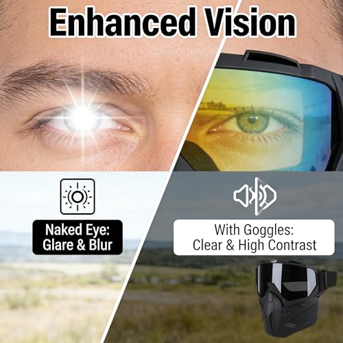 Paintball Mask Goggles - Anti Fog Full Face Tactical - Black 2#