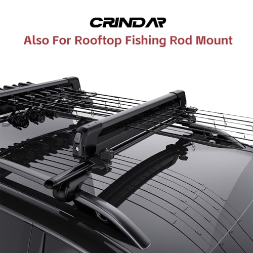 Ski & Snowboard Roof Rack for Car - 6 Pairs Skis / 4 Snowboards