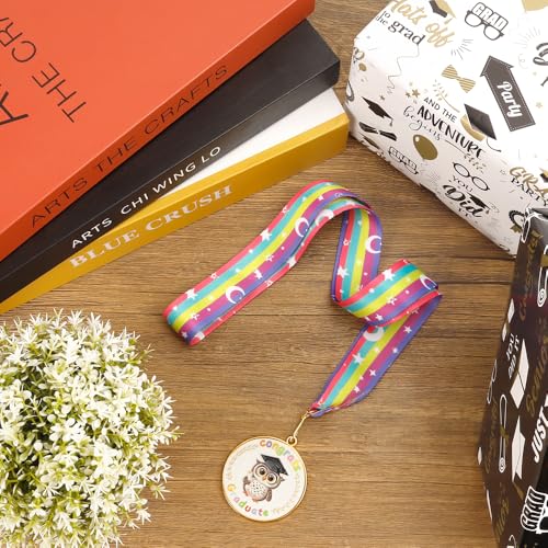 Kindergarten Graduation Medal 2026 with Rainbow Ribbon - 1 PCS