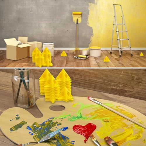 20 PCS Painters Points Painters Pyramid Stands Door Painting Triangles Paint Triangle Stands Paint Cones Pouring Support Tripods Great Holders for Painting Cones Points Stand Paint Pyramids