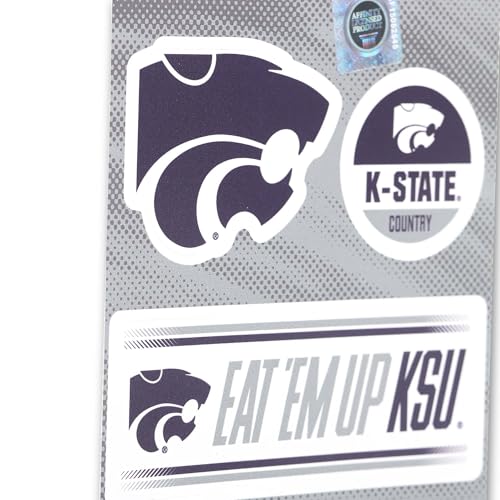 Kansas State University Vinyl Decal Set - Purple/White