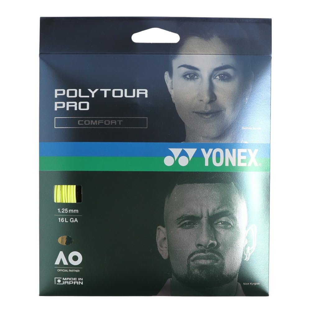 ヨネックス(YONEX) 硬式テニス ストリングス ポリツアープロ 125 (1.25mm) PTGP125 フラッシュイエロー