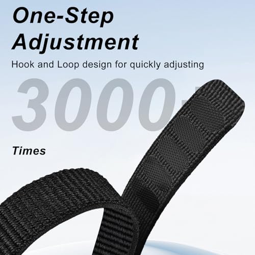 Breathable Nylon Sport Band for Activity Tracker - Adjustable Black