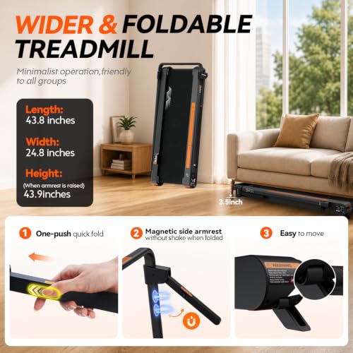 4-in-1 Foldable Walking Pad with Vibration Plate for Home