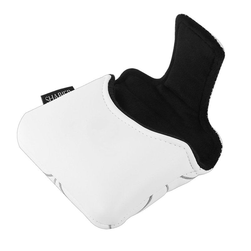 SHABIER Golf Large Square Mallet Putter Cover with Magnetic Closure for Golf Putter