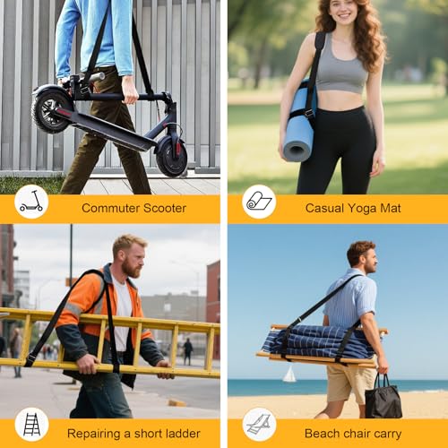 Adjustable Carry Strap for Electric Scooters & Bikes - 55lb Capacity