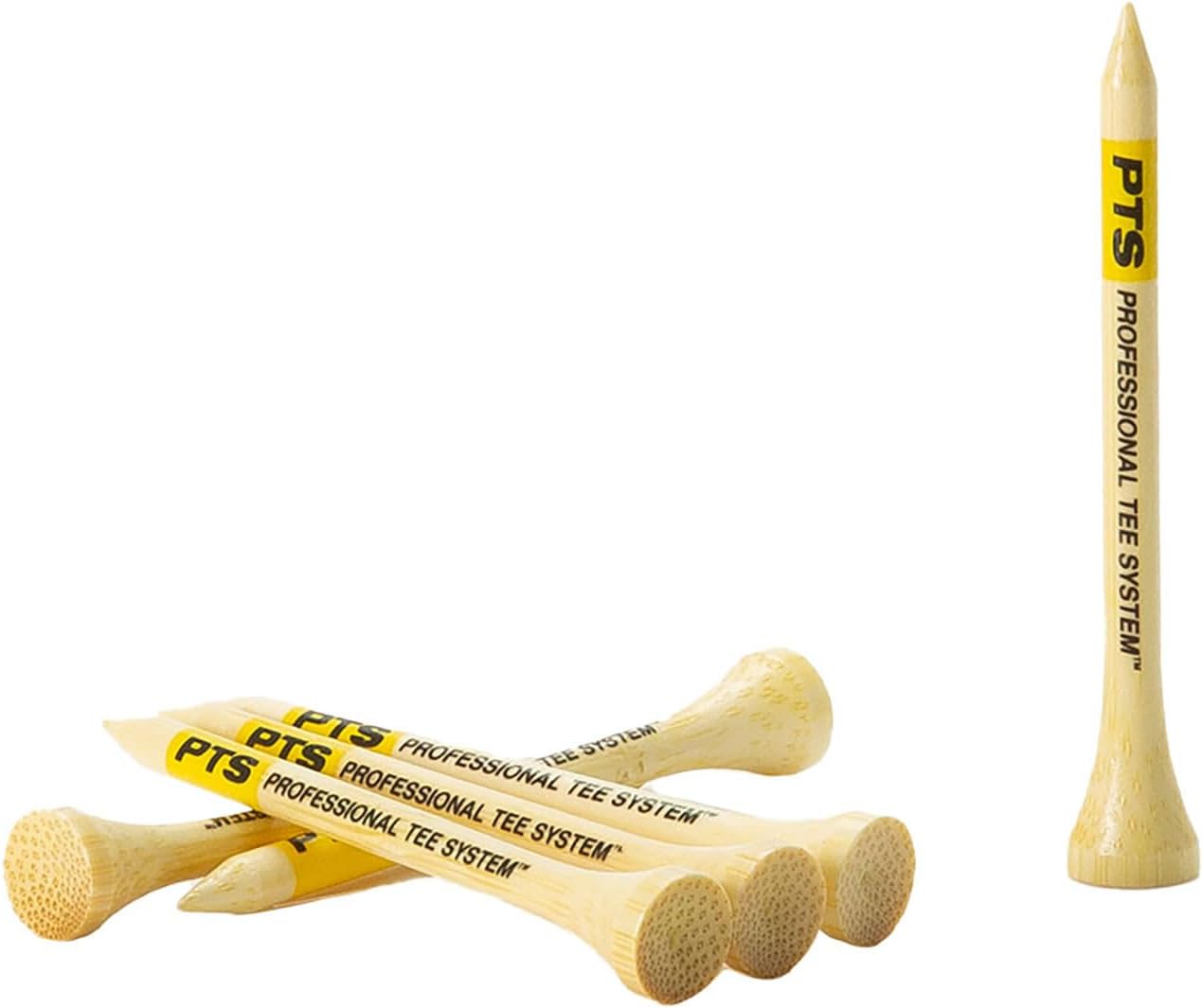 PrideSports Bamboo Golf Tees - 100 Count, 2-3/4 Inch | Ideal for Drivers & Woods, #1 Tour Tee Brand
