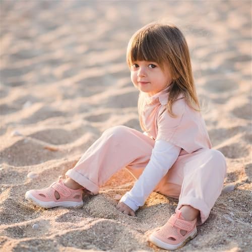 Kids Water Shoes - Toddler Barefoot Aqua Socks for Swim Pool Beach Pink 6 Pack