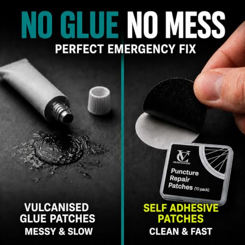 Self Adhesive Bike Tire Repair Kit - 10 Patches