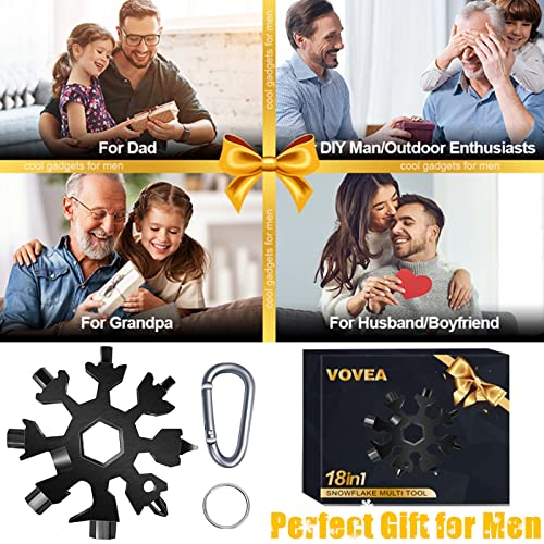 18-in-1 Snowflake Multi Tool - Black, EDC Gadget & Gift