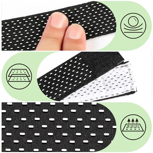 8-Pack Breathable Mesh Softball Sleeve Holders - Adjustable Black & White