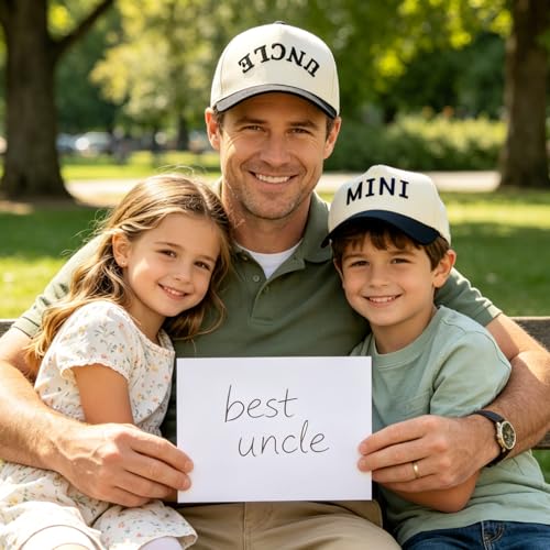 Upside Down Uncle Hat Black One Size - Pregnancy Announcement & Birthday Gift