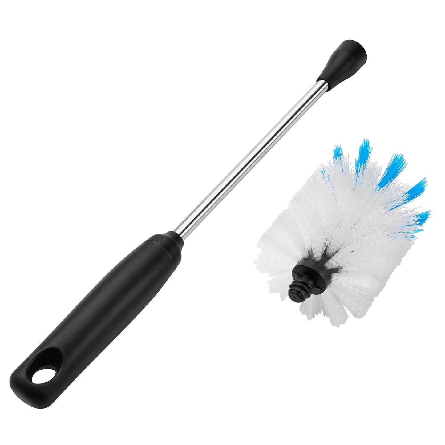 MOSOLAN Stainless Steel Bottle Brush with Replaceable Head, 13 in - 15 in