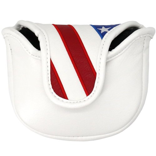 GOLTERS Golf Head Covers Mallet Putter Cover Headcover Magnetic Closure Embroidered Pattern Fit for Most Brands Scotty Cameron Odyssey Mallet Taylormade Ping ect.
