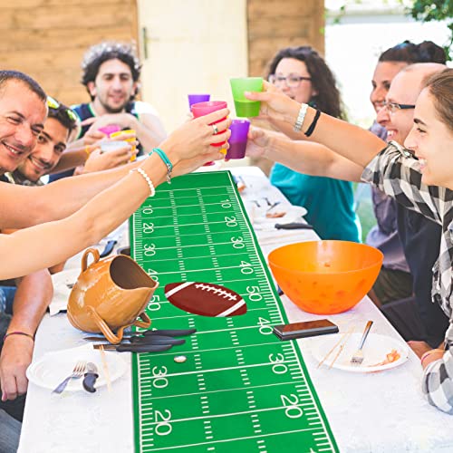Tegeme 2 Pcs Football Table Runner Disposable, Game Day Party