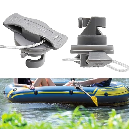 2 Pcs Inflatable Boat Air Valve Caps - Leak-Proof PVC Covers
