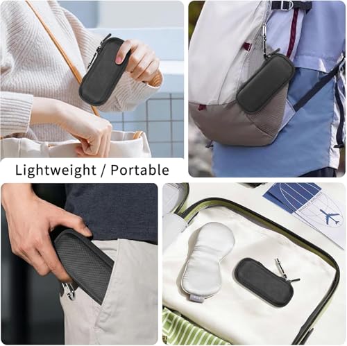 RLSOCO Case for KardiaMobile 1-Lead/6-Lead Personal ECG Heart Rate Monitor - Durable EVA Travel Case with Carabiner & Extra Storage