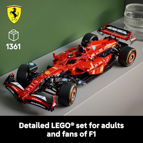 LEGO Technic Ferrari SF-24 F1 Model Car Kit - 1:8 Scale, 1362 Pieces