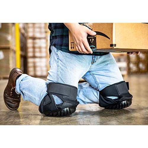 CE' CERDR Professional Knee Pads for Work - Heavy Duty Foam Padding Kneepads for Construction, Gardening, Flooring with Comfortable Gel Cushion to Save Your Knees (Thigh High)