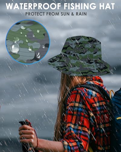 Foldable Camouflage Bucket Hat - UPF 50+ Sun Protection