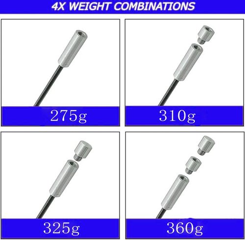 KeGOLF 3 in 1 Weight Changeable Golf Swing Speed Training Stick, Overspeed Golf Swing Speed Trainer, Mens, Golf Swing Speed Training System Tempo, Rhythm, Warmup