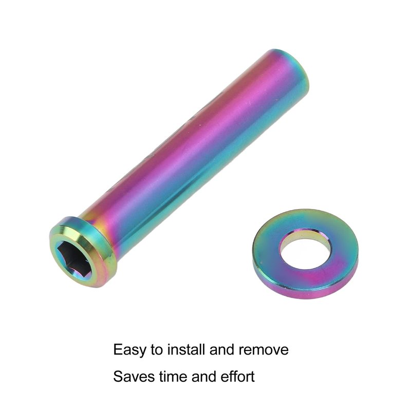 VGEBY C Clamp Fixed Nuts, 40mm Alloy Road C Brake Pivot Nuts with Washer for Mountain Road (Colorful) Road Caliper Brakes