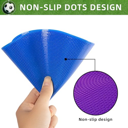 9-Inch Non-Slip Rubber Spot Markers - 36 Pcs in 9 Colors