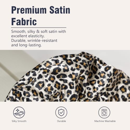 Durable Yoga Mat Scrunchie Carrier - 1 Pack Brown Leopard