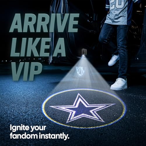 NFL LED Car Door Light - Wireless Projector with Team Logo