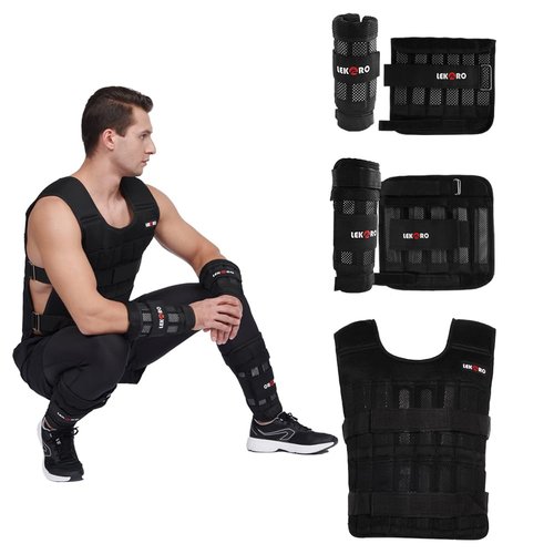 Adjustable Weighted Vest for Men Women, Workout Weight Vest, Weighted Training Vest with Removable Steel Plates for Strength Training & Cardio