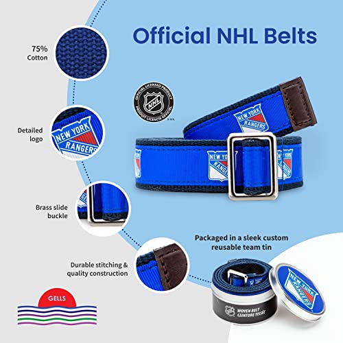 Philadelphia Flyers NHL Hockey Belt - Black, Large, Adult