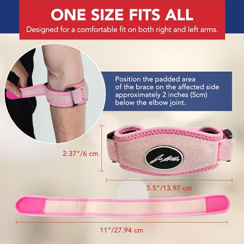 Tennis Elbow Brace - Adjustable Arm Support for Pain Relief