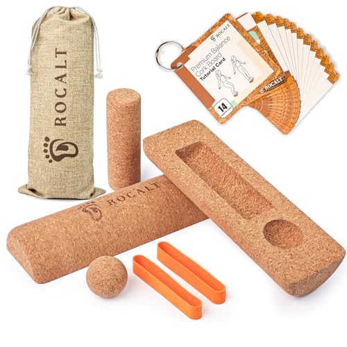 4-in-1 Cork Balance Board Kit for Foot & Ankle Strengthening