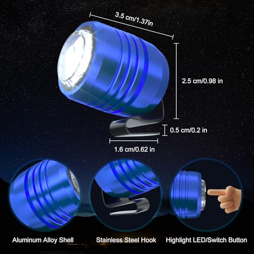 Rechargeable Headlights for Shoes - Adjustable Clip-On Light