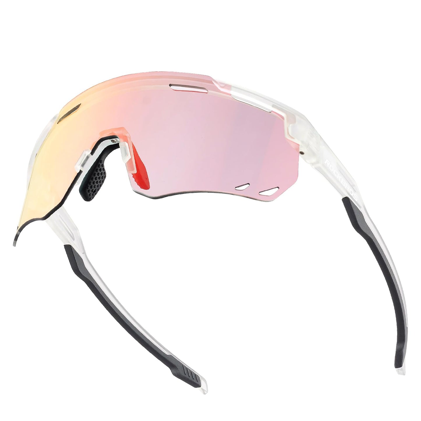ROCKBROS Cycling Glasses, Photochromic Sports Sunglasses for Men Woman, UV Protection Biking Sunglasses