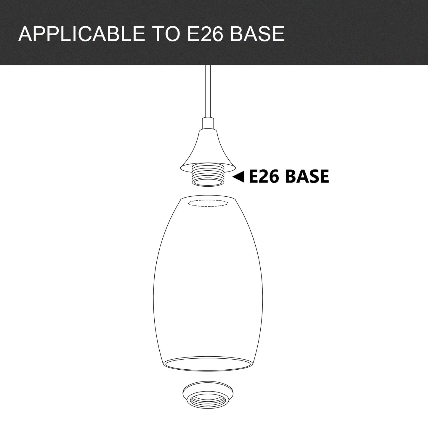 Fixture Replacement Globe Shade,Lampshade for E26 Base 1-5/8 Inch Fitter, Color Art Glass Oval Lampshade Cover for Pendant Kitchen Wall Sconce Chandelier Vanity Light (3, Agate Blue)