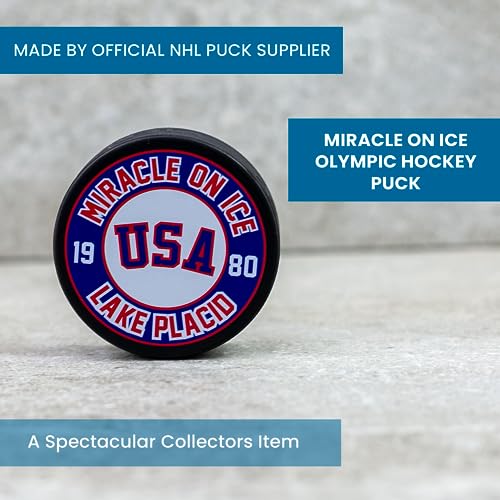 Miracle on Ice 1980 Lake Placid Hockey Puck - Officially Licensed