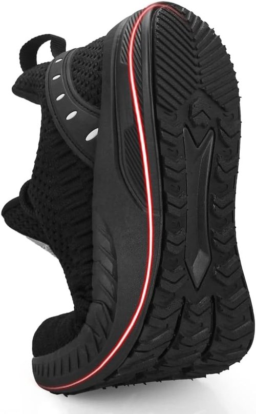 Feethit Men's Slip-On Walking Shoes - Lightweight Breathable Mesh Sneakers for Comfortable Workouts