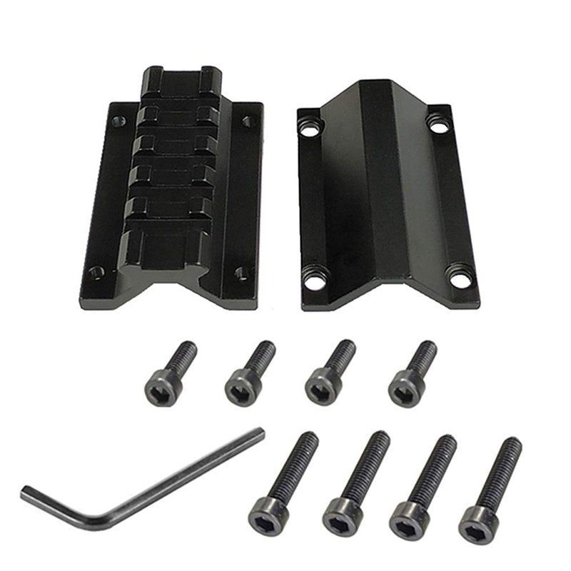 BVGD Scope Barrel Clamp Mount Adapter with Weaver Picatinny Rail 5 Slots