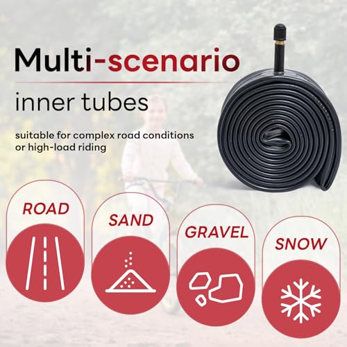 18x1.75-2.125 Bike Inner Tube - Durable Schrader Valve Replacement