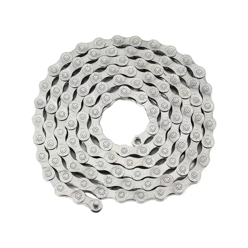 6/7/8 Speed Bike Chain - 116 Links, Full Silver Plating