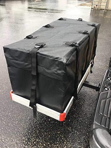 Heavy Duty Soft Shell Cargo Carrier Bag for Hitch Mount Rack - 47x20x20