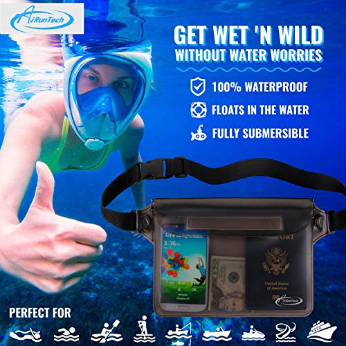 Waterproof Fanny Pack with Touch Screen Pouch for Travel